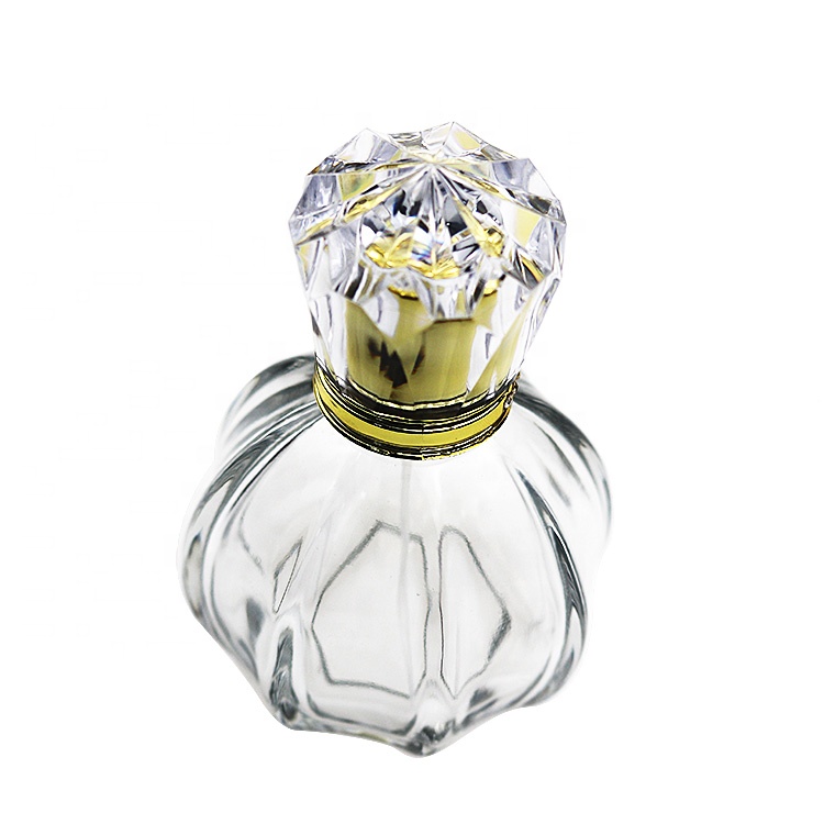 China Hot Sale Clear Empty 50ml Square Glass Perfume Bottle For Women