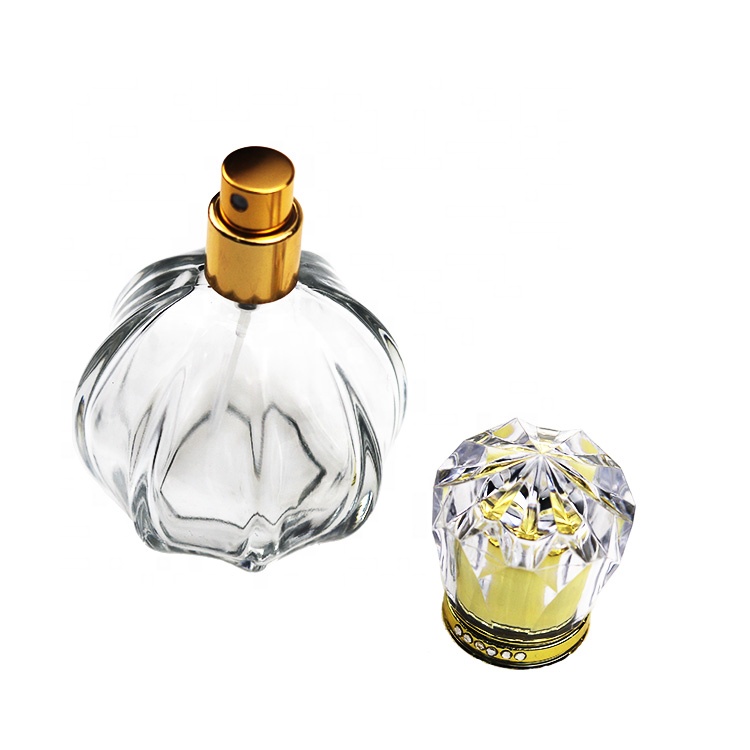 China Hot Sale Clear Empty 50ml Square Glass Perfume Bottle For Women