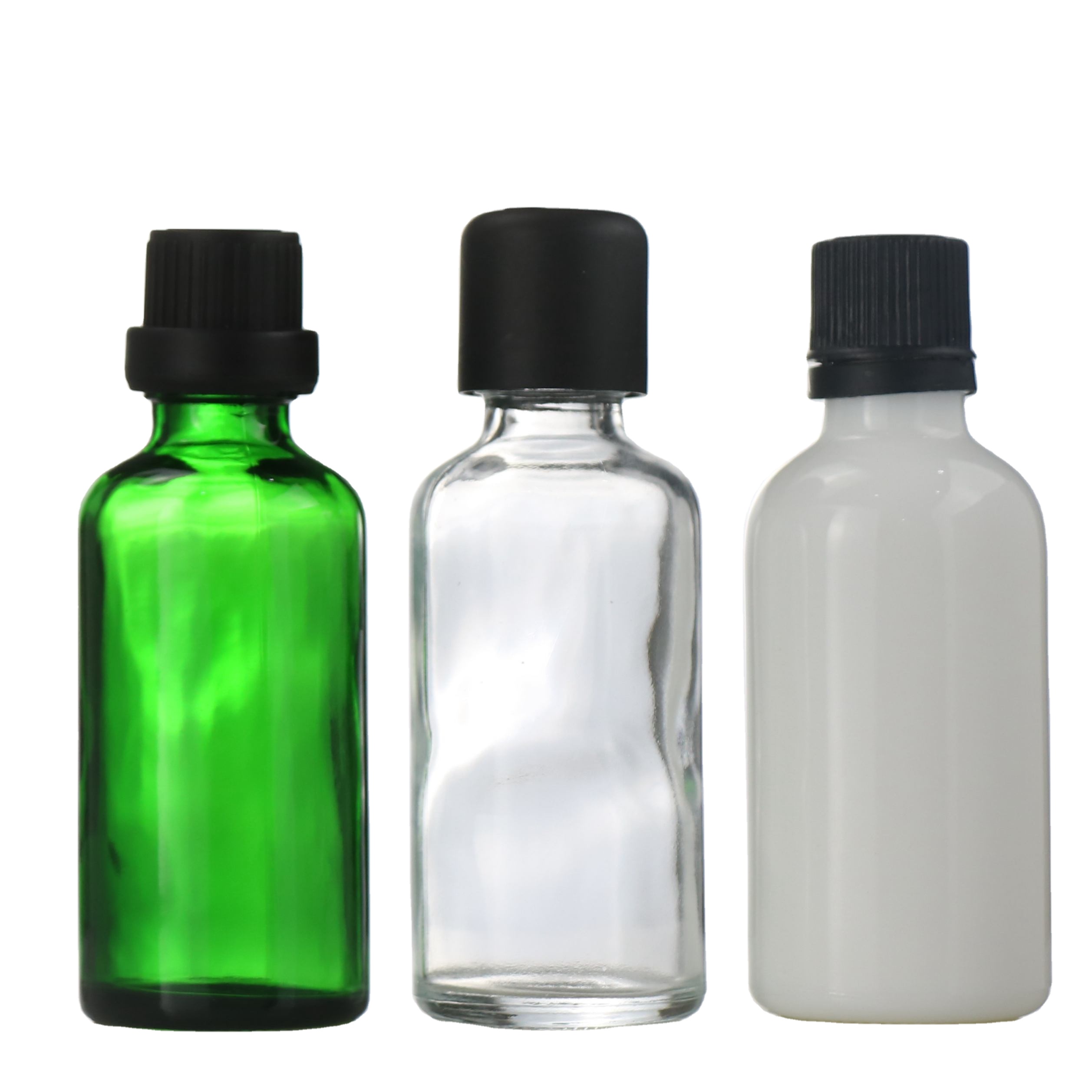 China Made frosted bamboo cap white glass bottles and glass jars cosmetic packaging sets 20ml 30ml 50ml 100ml 120ml