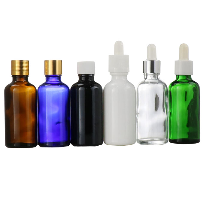 China Made frosted bamboo cap white glass bottles and glass jars cosmetic packaging sets 20ml 30ml 50ml 100ml 120ml