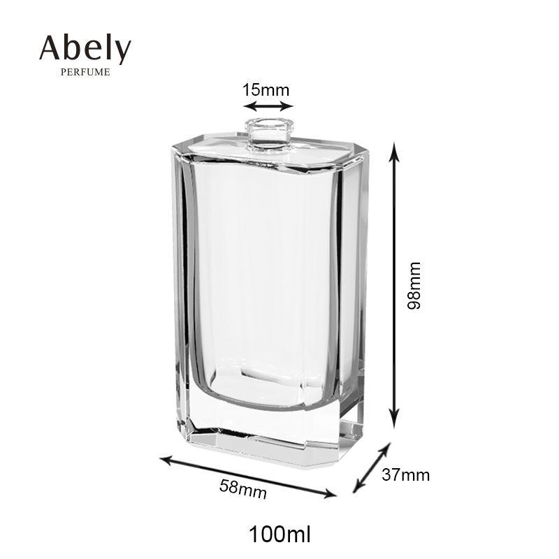 China Manufacture customized perfume glass spray bottle 30ml 50ml 100ml elegant parfum bottle with sprayer
