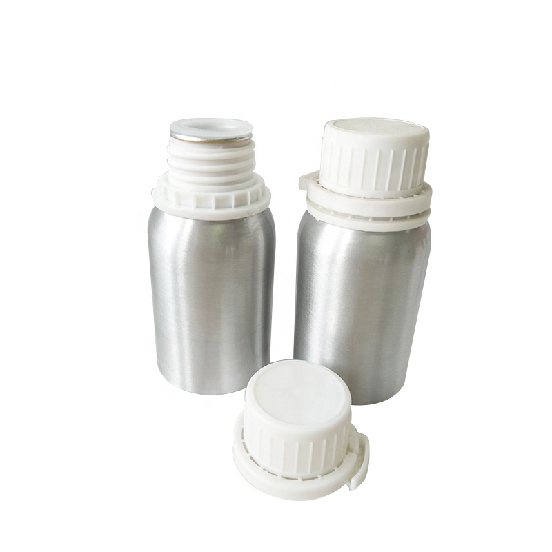 China Manufacturer 100ML Empty Cosmetics Essential Oil Aluminum Bottle With Pilfer-Proof Cap