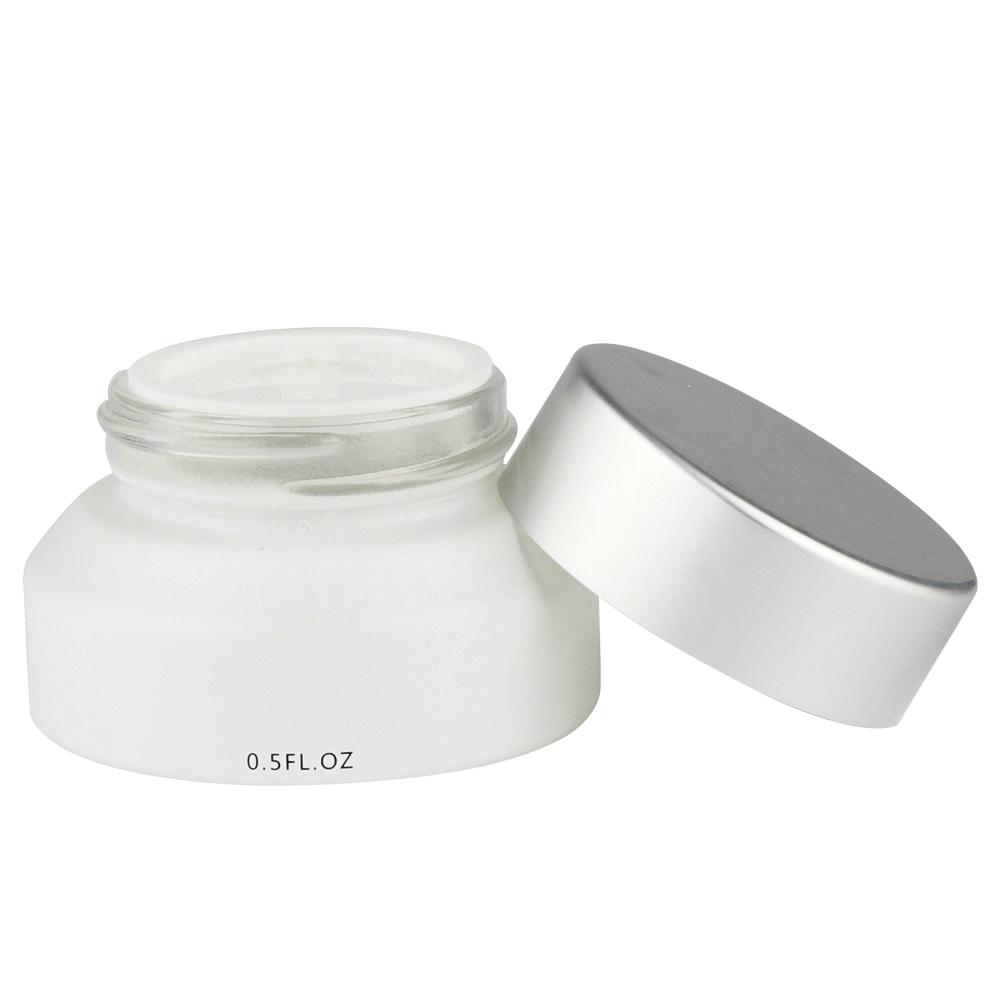 China Manufacturer 30Ml 50Ml 30G 50G Luxury Frosted Eye Face Cream Custom Cosmetic Glass Jars And Bottles Glass Jar