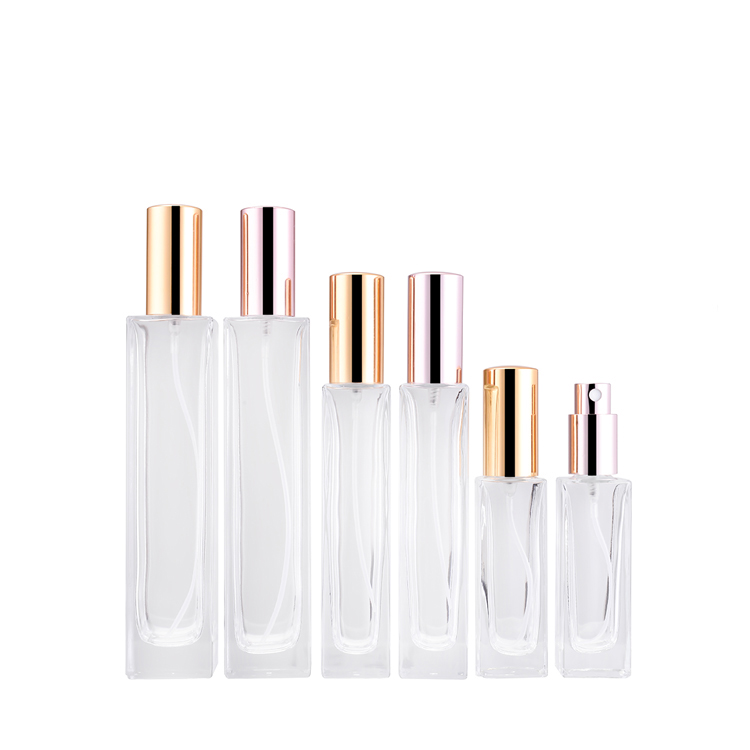 China Manufacturer Cosmetic  Perfume Bottle With Gold Mist Sprayer