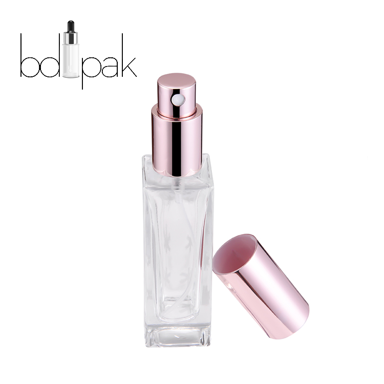 China Manufacturer Cosmetic Perfume Bottle With Gold Mist Sprayer