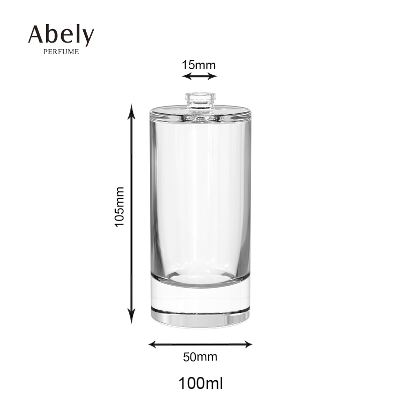 China Manufacturer Custom 50ml 75ml 100ml Cylinder Glass Empty Fragrance Perfume Bottles With Box Factory Design
