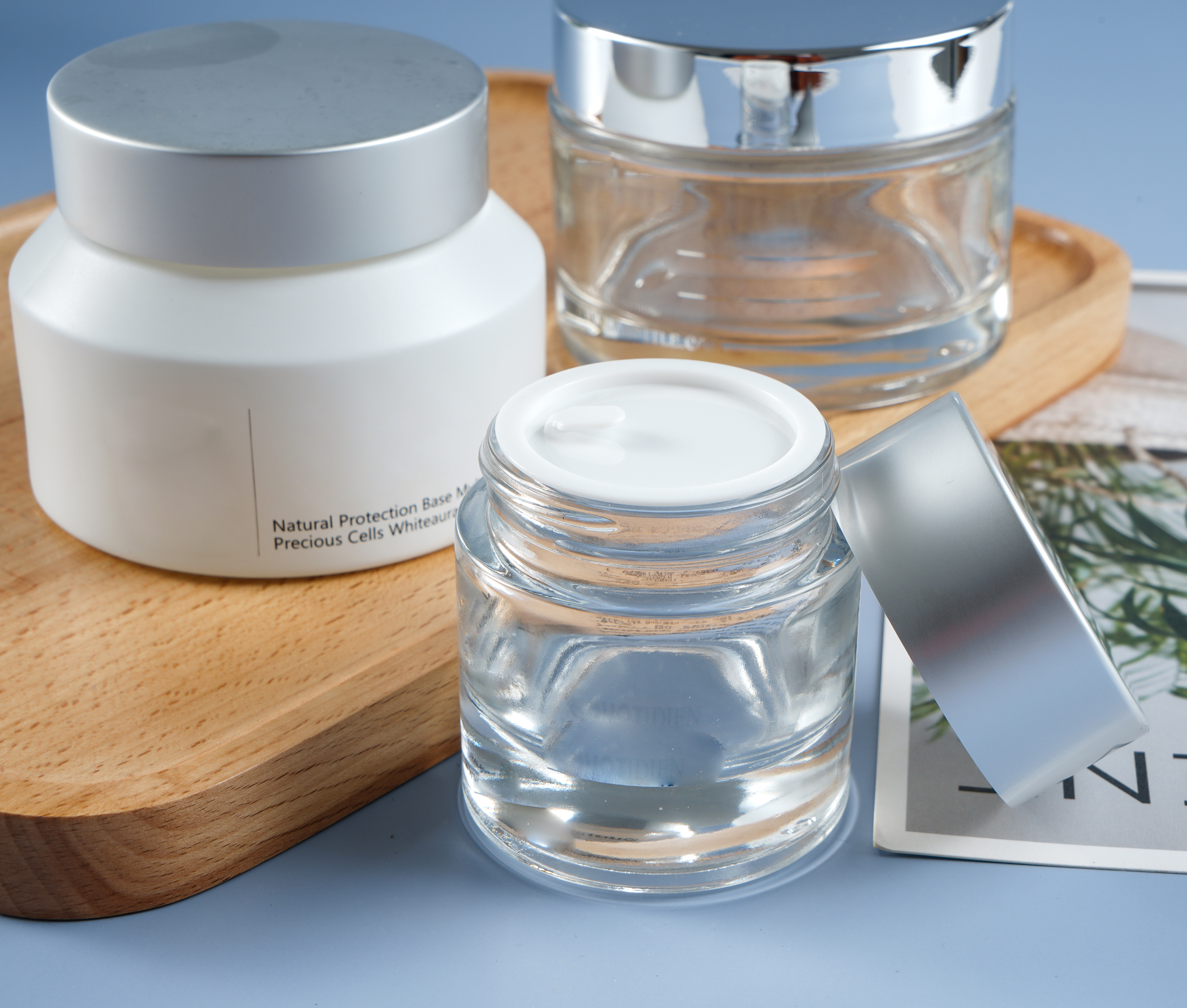 China Manufacturer Hot Sale Custom 50g Plastic Lid Matte Cosmetic Jar For Skin Cream