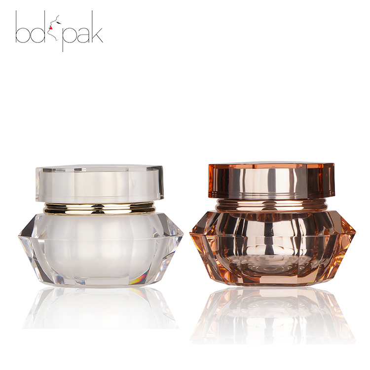 China Manufacturer Newly Design Good Selling Customized 60g Empty Unique Shape Glass Cream Jar