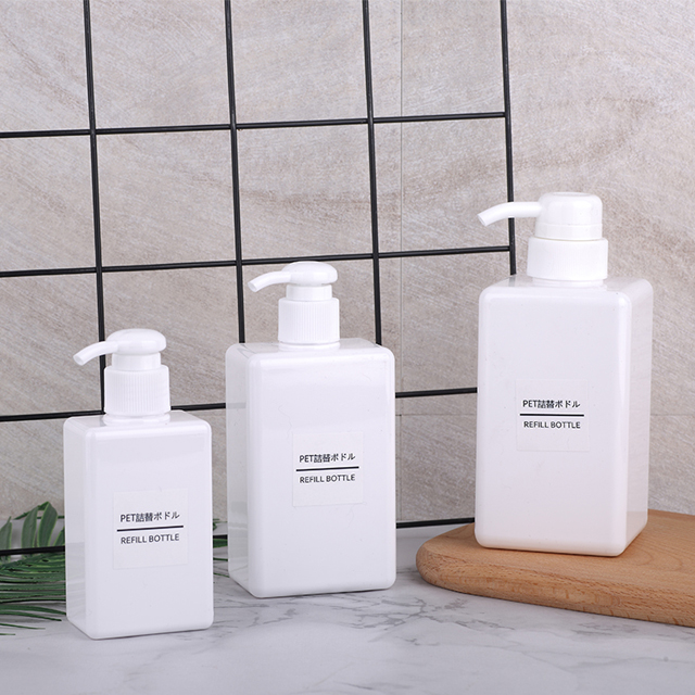 China Manufacturer Plastic Bottle With Pump Dispenser Lotion With Screen Printing