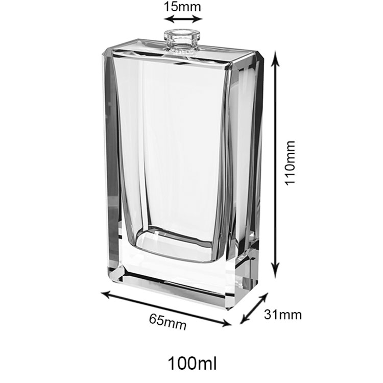 China Perfume Bottles Professional Customize Square Cologne Glass Bottle Luxury Perfume Bottle
