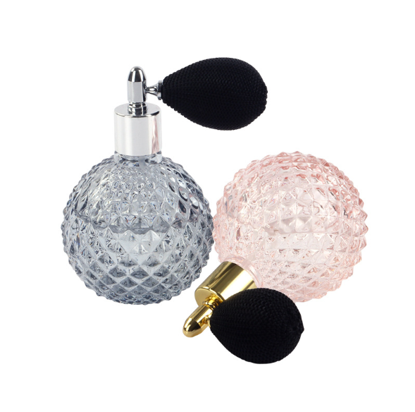 China Premium New Personalised Unique Elegant Design Designed Antique Vintage Perfume Perfumery Glass Atomizer Spray Bottle