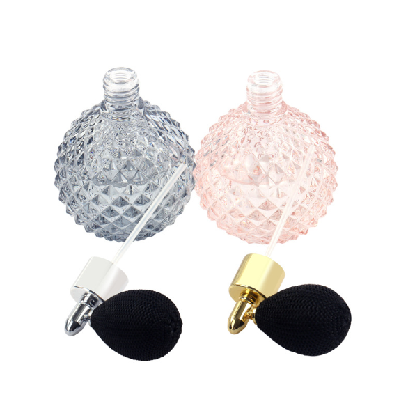 China Premium New Personalised Unique Elegant Design Designed Antique Vintage Perfume Perfumery Glass Atomizer Spray Bottle