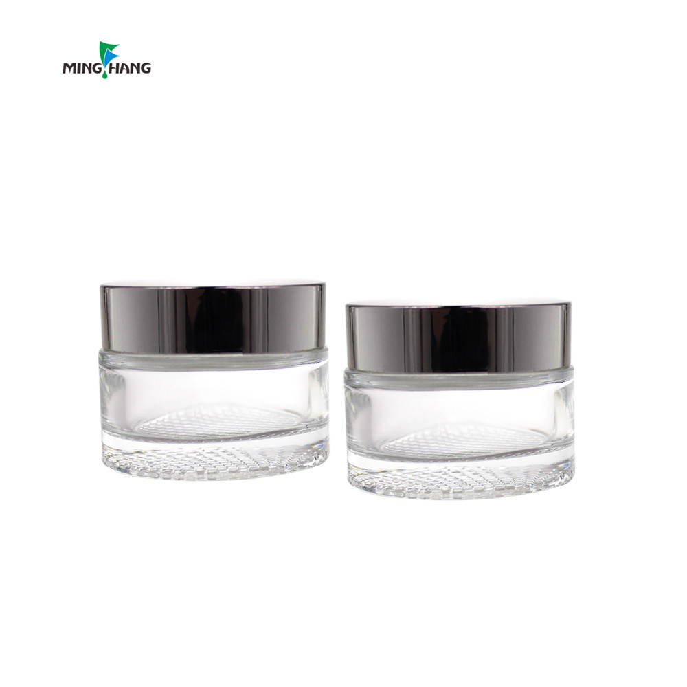 China Supplier 1oz jar glass skin cream
