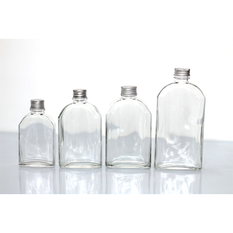 China Supplier 300Ml 10Oz Tall Empty Glass Small Juice Bottle With Cap