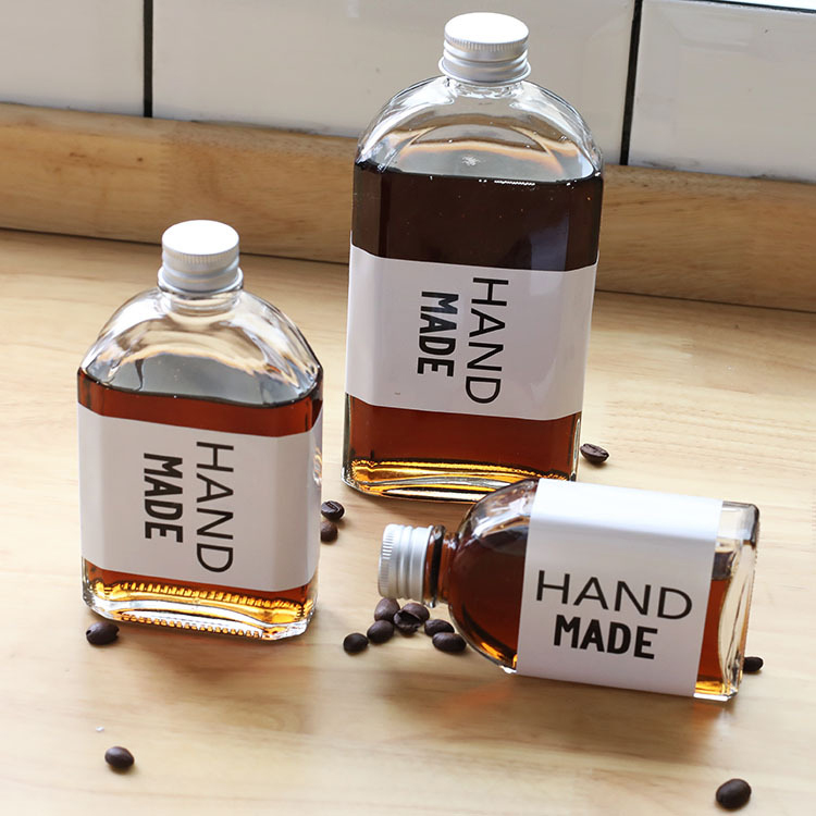 China Supplier 300Ml 10Oz Tall Empty Glass Small Juice Bottle With Cap