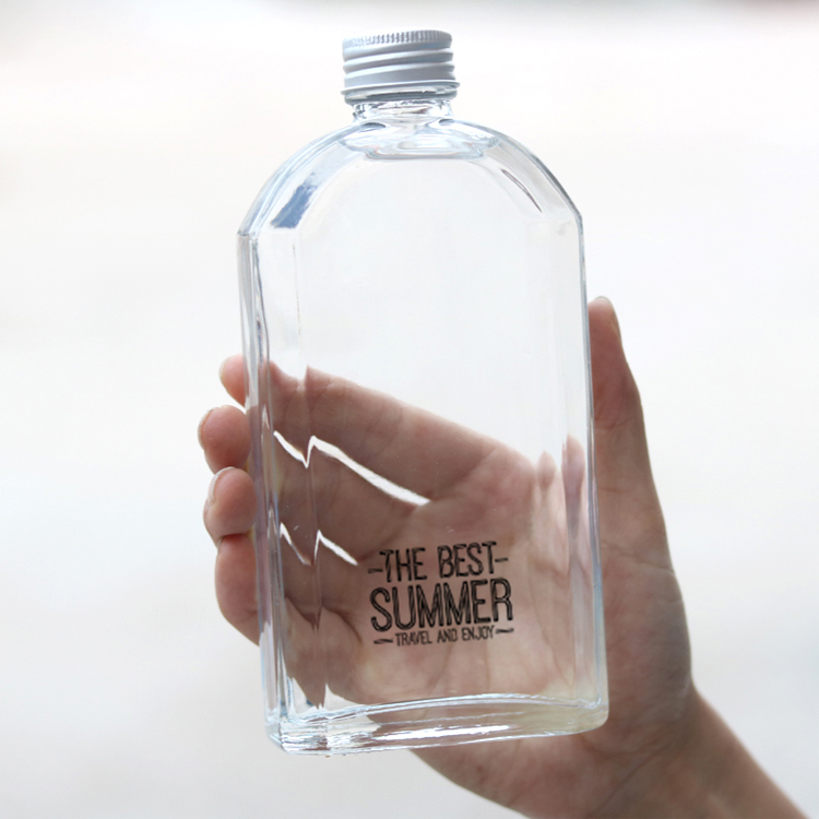 China Supplier 300Ml 10Oz Tall Empty Glass Small Juice Bottle With Cap
