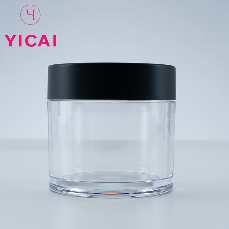 China Supplier 30g 50g 100g Round Acrylic Cosmetic Dipping Powder Jar