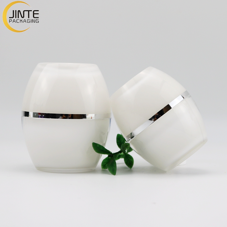 China Supplier 30g Cosmetic Packaging Egg Shape Round Hand Lotion Cream Jar