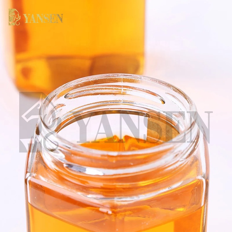 China Supplier Custom 45ml 730ml Acrylic Pet Jar, Clear Empty Airless Glass Jar, luxury Acrylic Airless Hexagon Honey Jar