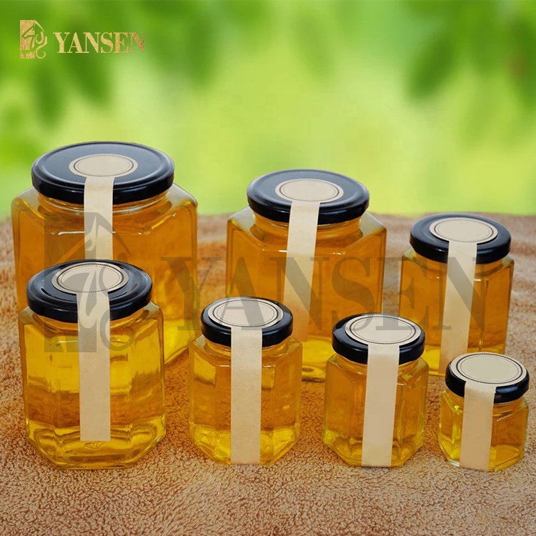 China Supplier Custom 45ml 730ml Acrylic Pet Jar, Clear Empty Airless Glass Jar, luxury Acrylic Airless Hexagon Honey Jar