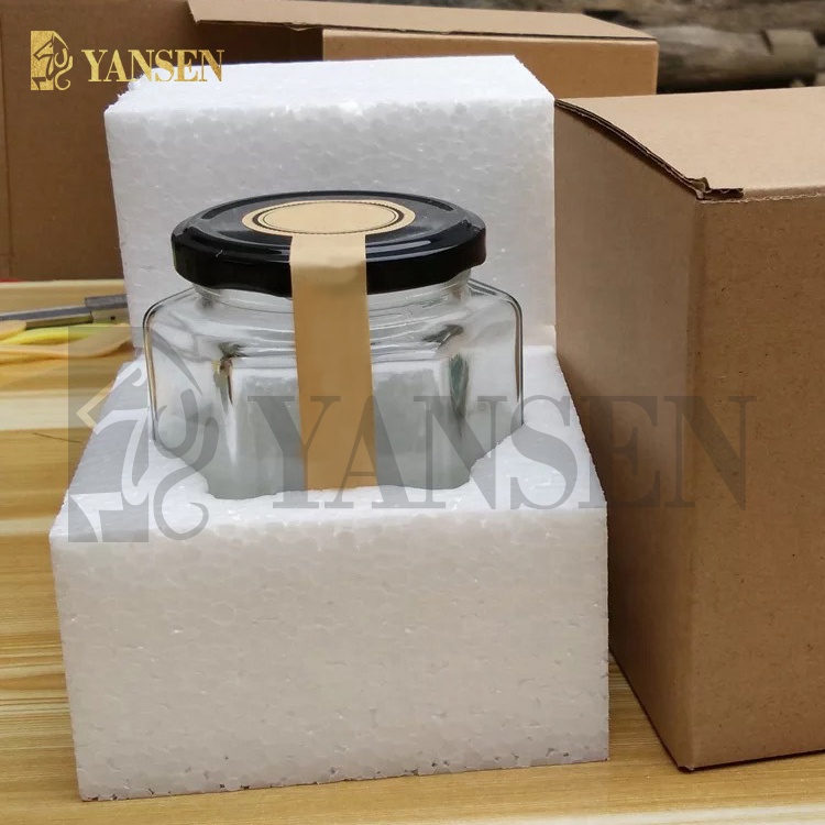 China Supplier Custom 45ml 730ml Acrylic Pet Jar, Clear Empty Airless Glass Jar, luxury Acrylic Airless Hexagon Honey Jar