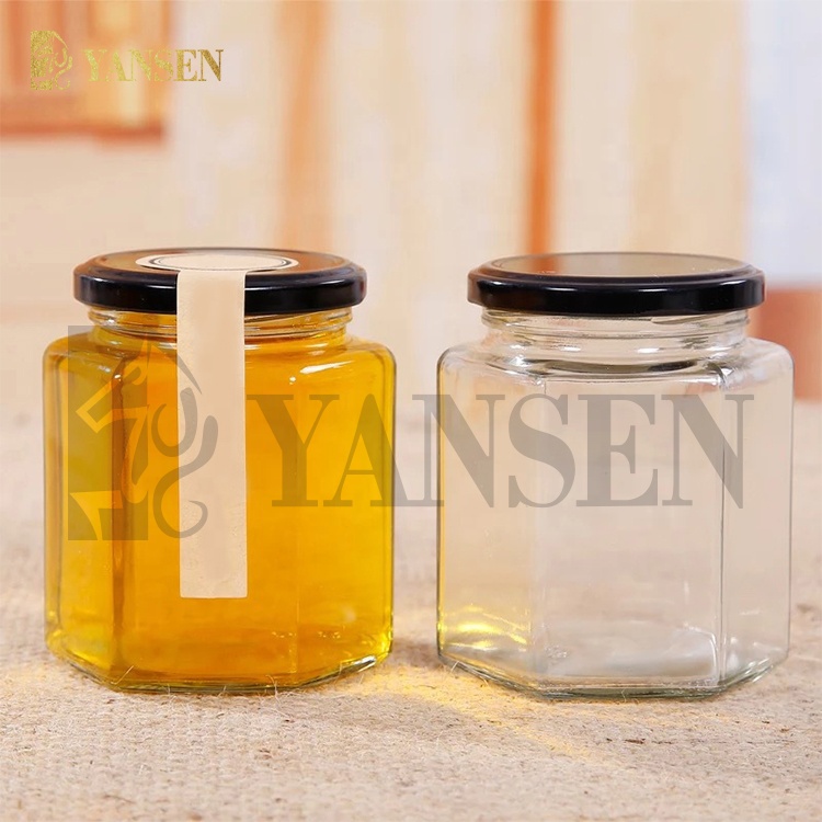 China Supplier Custom 45ml 730ml Acrylic Pet Jar, Clear Empty Airless Glass Jar, luxury Acrylic Airless Hexagon Honey Jar