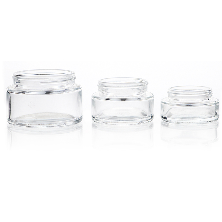 China Supplier Skin Care 30g Cream Jar Glass Bamboo Cosmetic Jars