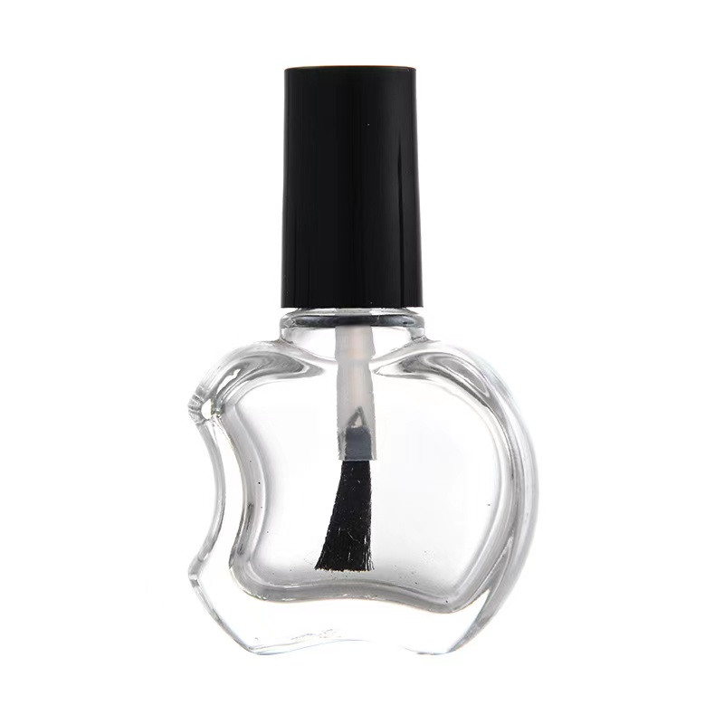 China Supplier Wholesale Private Label Customized Luxury Fancy Clear Crystal Empty Nail Varnish Polish Glass Bottle With Brushes