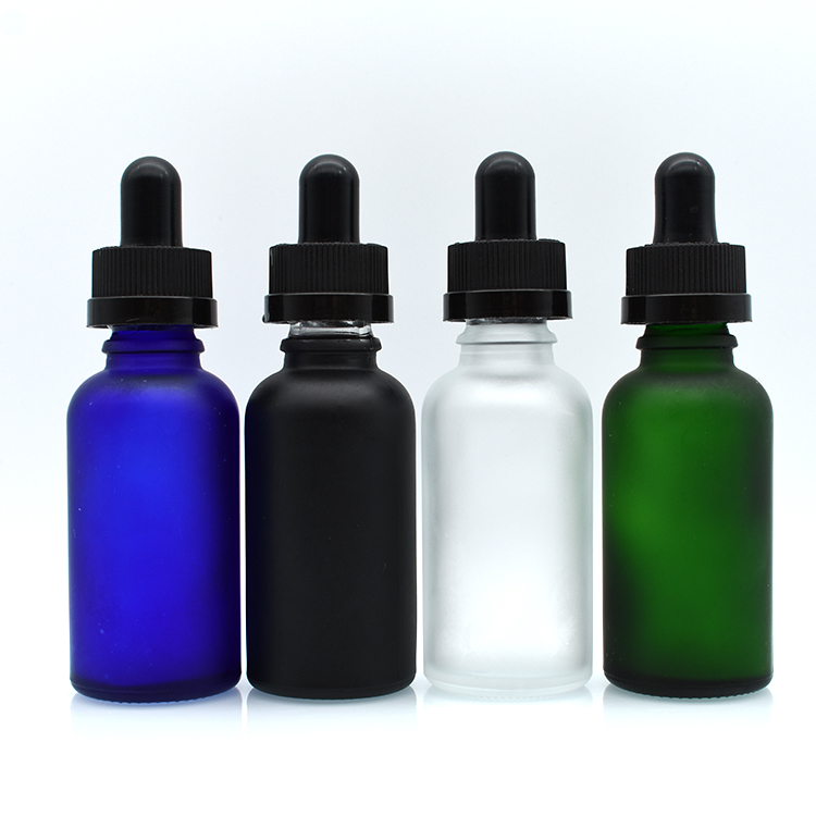 China Supplier amber clear green blue frosted glass dropper bottles 5ml 20ml30ml 50ml 100ml15ml 10ml for cosmetic liquid perfume