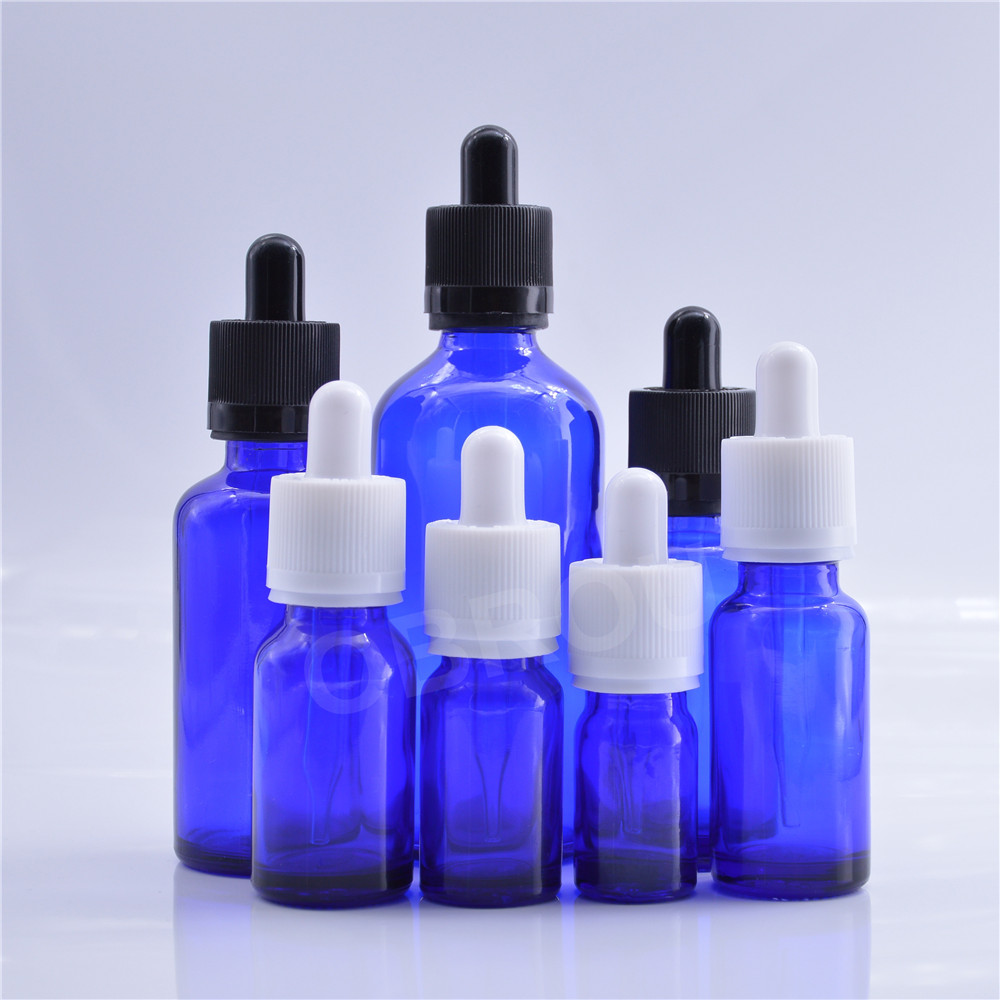 China Supplier color clear/green/blue/black/amber perfume glass dropper bottles for liquor