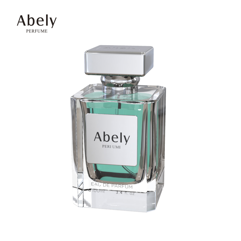 China Supplier custom glass fragrance bottle wholesale design 100ml luxury perfume bottles with wooden cap