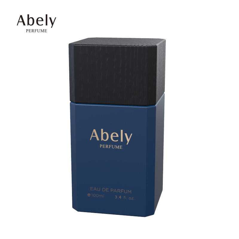 China Supplier custom glass fragrance bottle wholesale design 100ml luxury perfume bottles with wooden cap