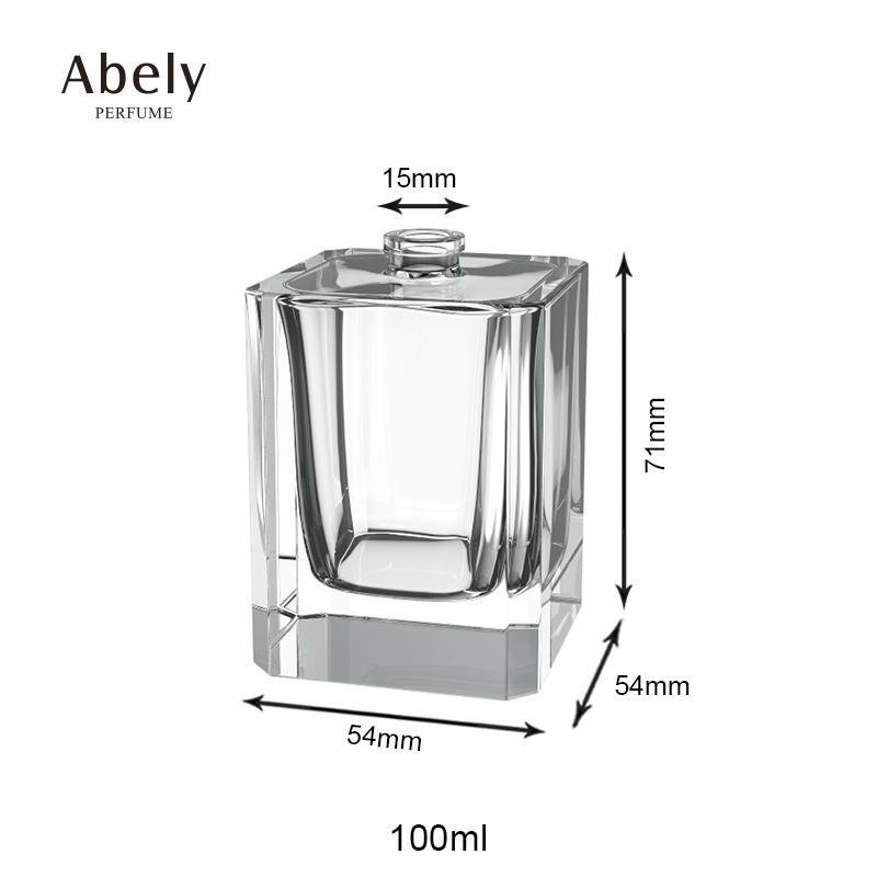 China Supplier custom glass fragrance bottle wholesale design 100ml luxury perfume bottles with wooden cap