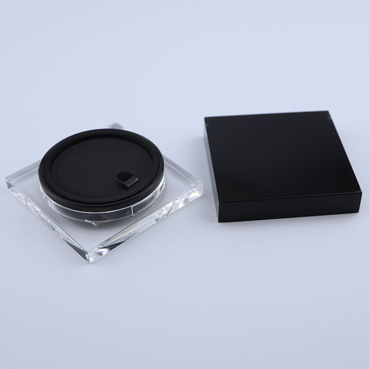 China Supplier square plastic jar luxury cream square jar