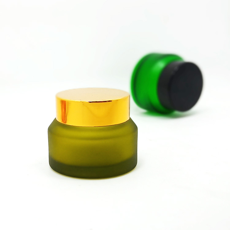 China Suppliers Cosmetic Packaging Amber Glass Jar with Private Label