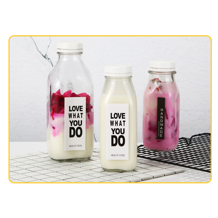 China Supplies 350Ml 500Ml 16Oz Juice Glass Bottle Empty Glass 500 Ml Juice Bottle For Beverage Kombucha