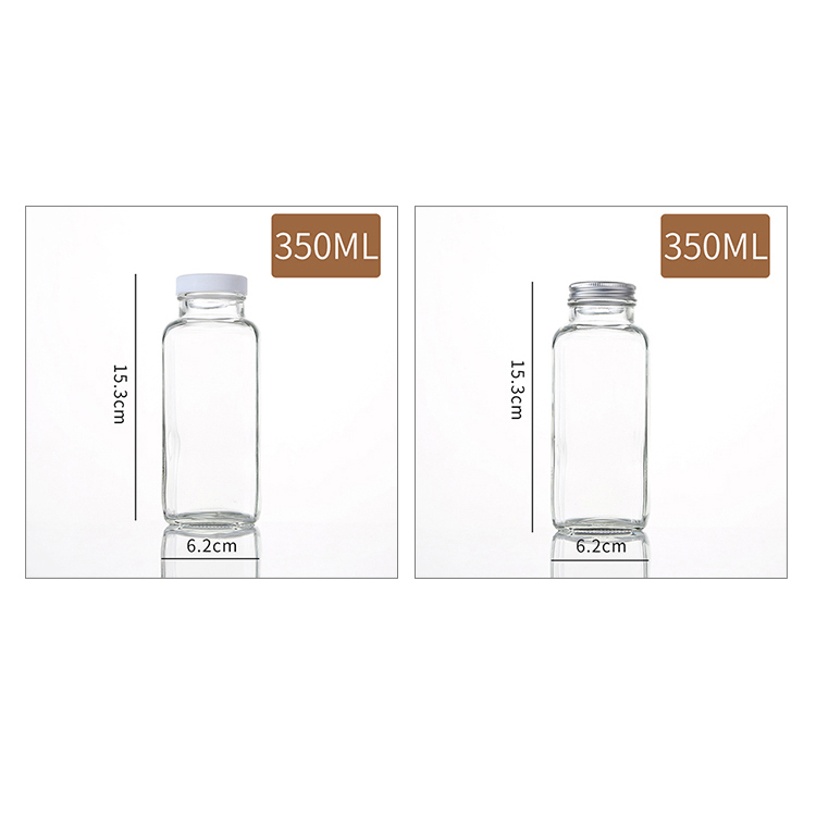 China Supplies 350Ml 500Ml 16Oz Juice Glass Bottle Empty Glass 500 Ml Juice Bottle For Beverage Kombucha