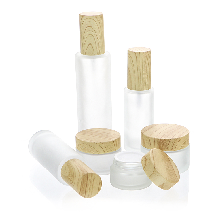 China Wholesale 10g 15g 30g 50g Round Glass Cosmetic Containers Cream jars