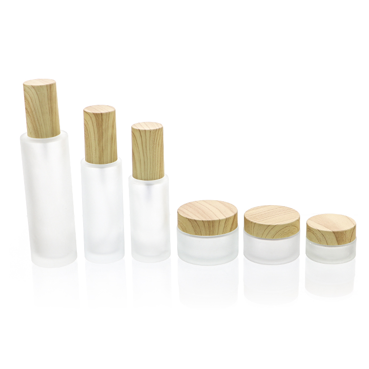 China Wholesale 10g 15g 30g 50g Round Glass Cosmetic Containers Cream jars