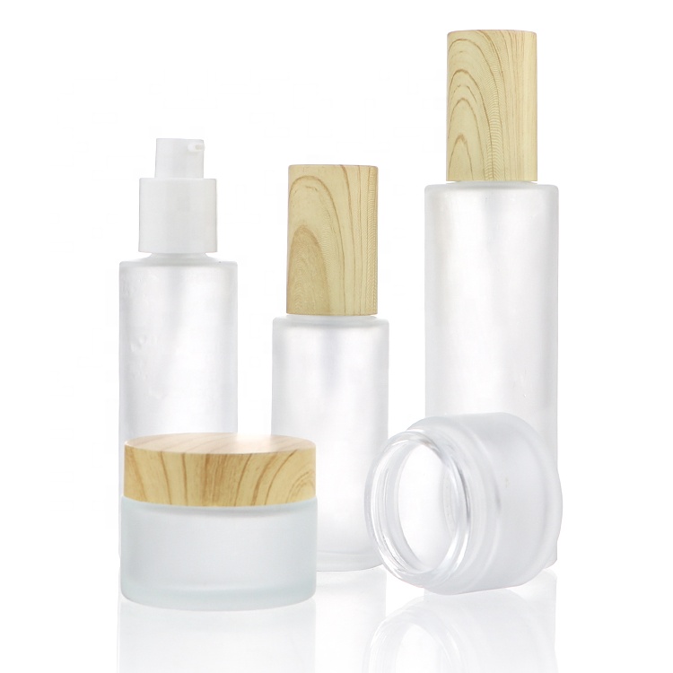 China Wholesale 10g 15g 30g 50g Round Glass Cosmetic Containers Cream jars