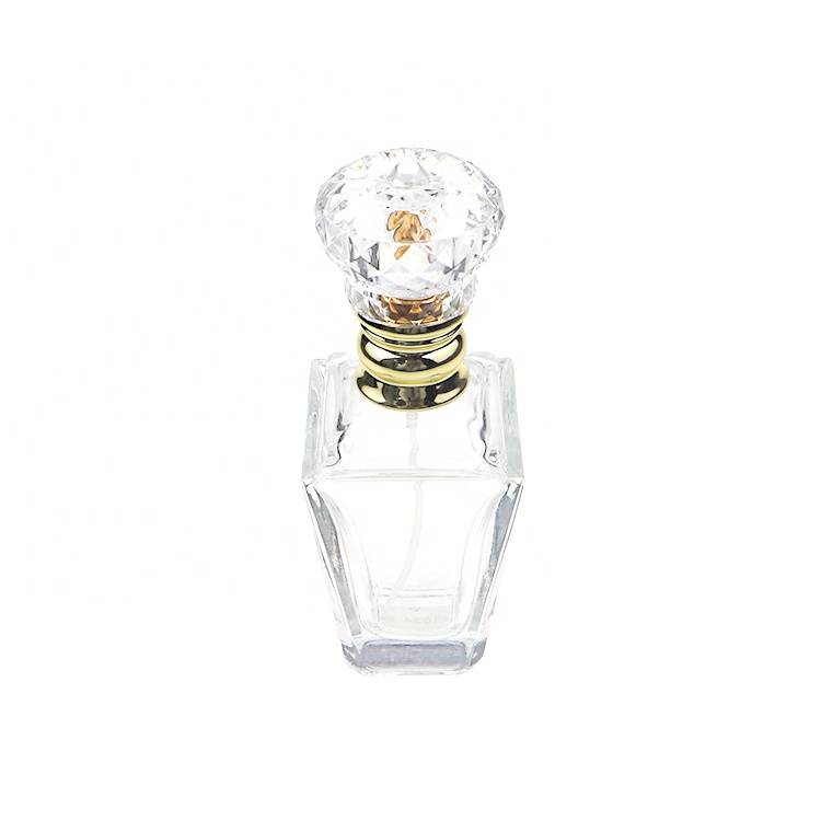 China Wholesale Diamond Shape Pretty 60ml Glass Empty Elegant Perfume Bottles