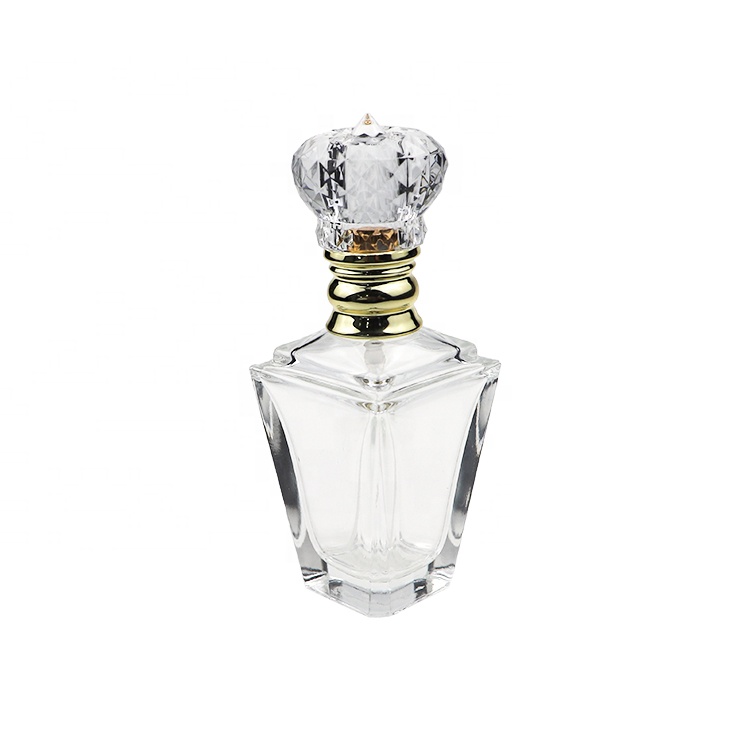 China Wholesale Diamond Shape Pretty 60ml Glass Empty Elegant Perfume Bottles