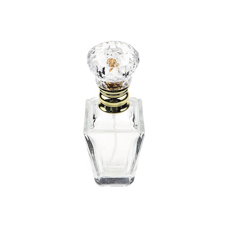 China Wholesale Diamond Shape Pretty 60ml Glass Empty Elegant Perfume Bottles