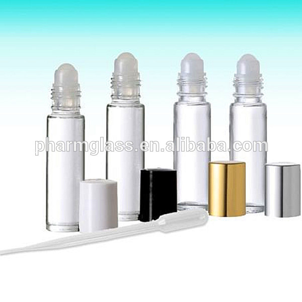 China Wholesale Empty Bottle 8ml 10ml Roll on Glass Cosmetic Bottle for Perfume Oil Use
