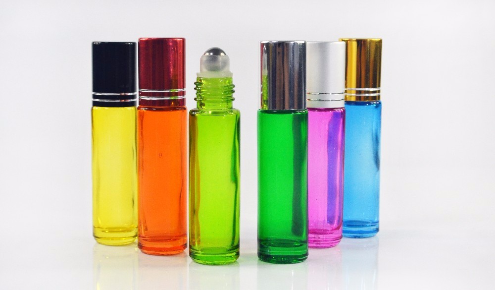 China Wholesale Empty Bottle 8ml 10ml Roll on Glass Cosmetic Bottle for Perfume Oil Use