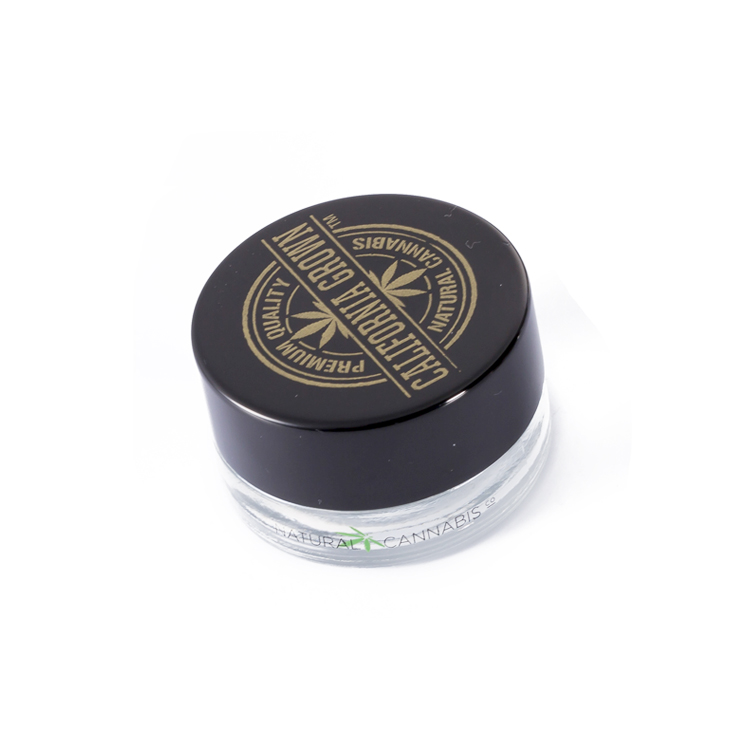 China bulk eye cream container skincare 3 g 5 g 7 g transparent child proof concentrate glass jars with CRC cap