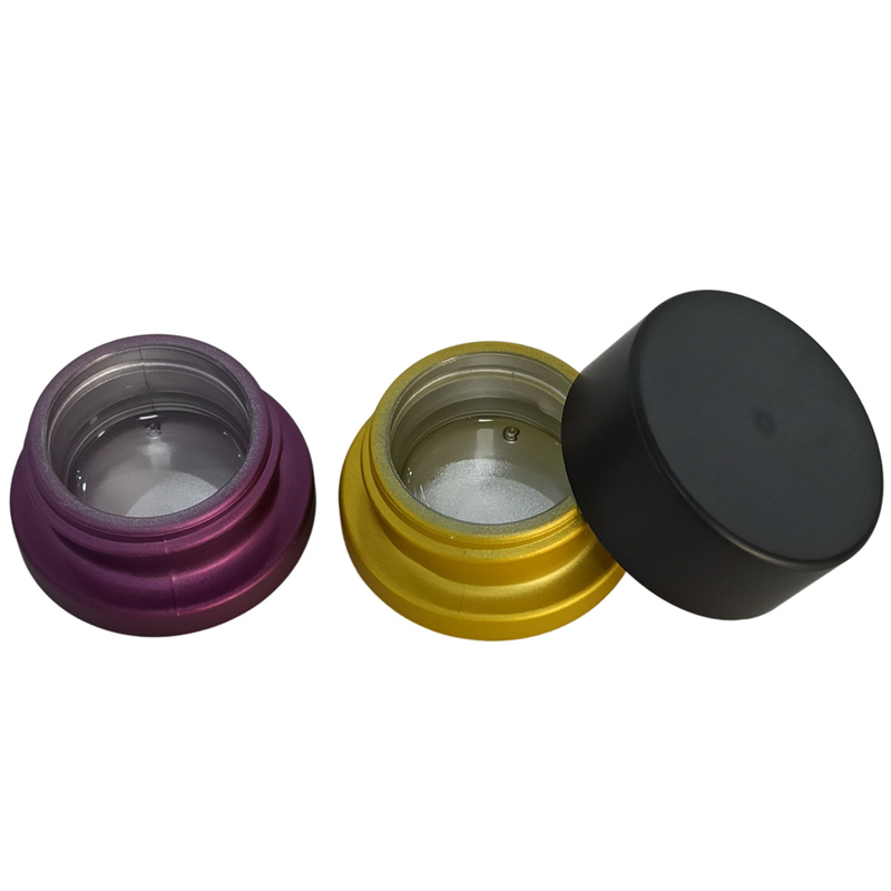 China bulk eye cream container skincare 3ml 5ml 7ml 9ml cbd oil transparent child proof concentrate glass jars with CRC cap