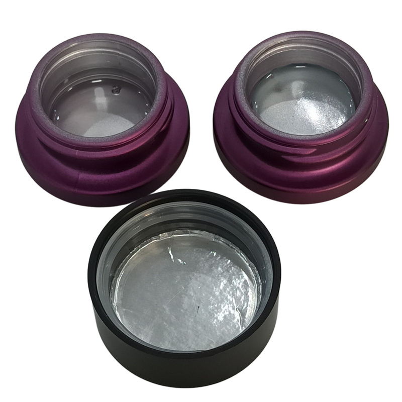 China bulk eye cream container skincare 3ml 5ml 7ml 9ml cbd oil transparent child proof concentrate glass jars with CRC cap