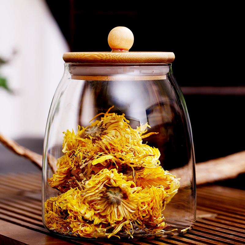 China decorate 4 oz empty small tea glass spice jar for sale