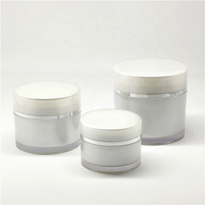 China empty refillable plastic empty makeup pot face cream container 50g 100g 150g 200g 200ml jar cosmetic for body scrub